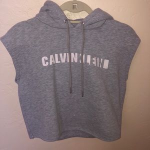 Calvin Klein Hoodie | No sleeve grey